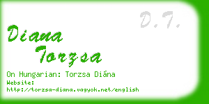 diana torzsa business card