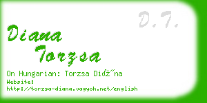 diana torzsa business card